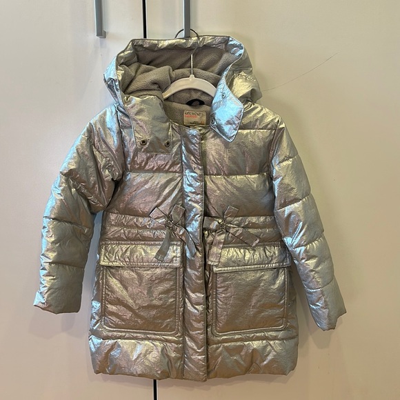 Crewcuts Silver Girls Winter jacket size 4-5 - Picture 1 of 3